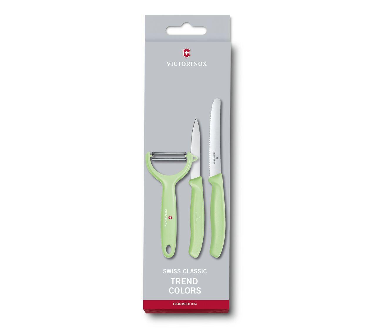 Set de cuchillos y pelador universal