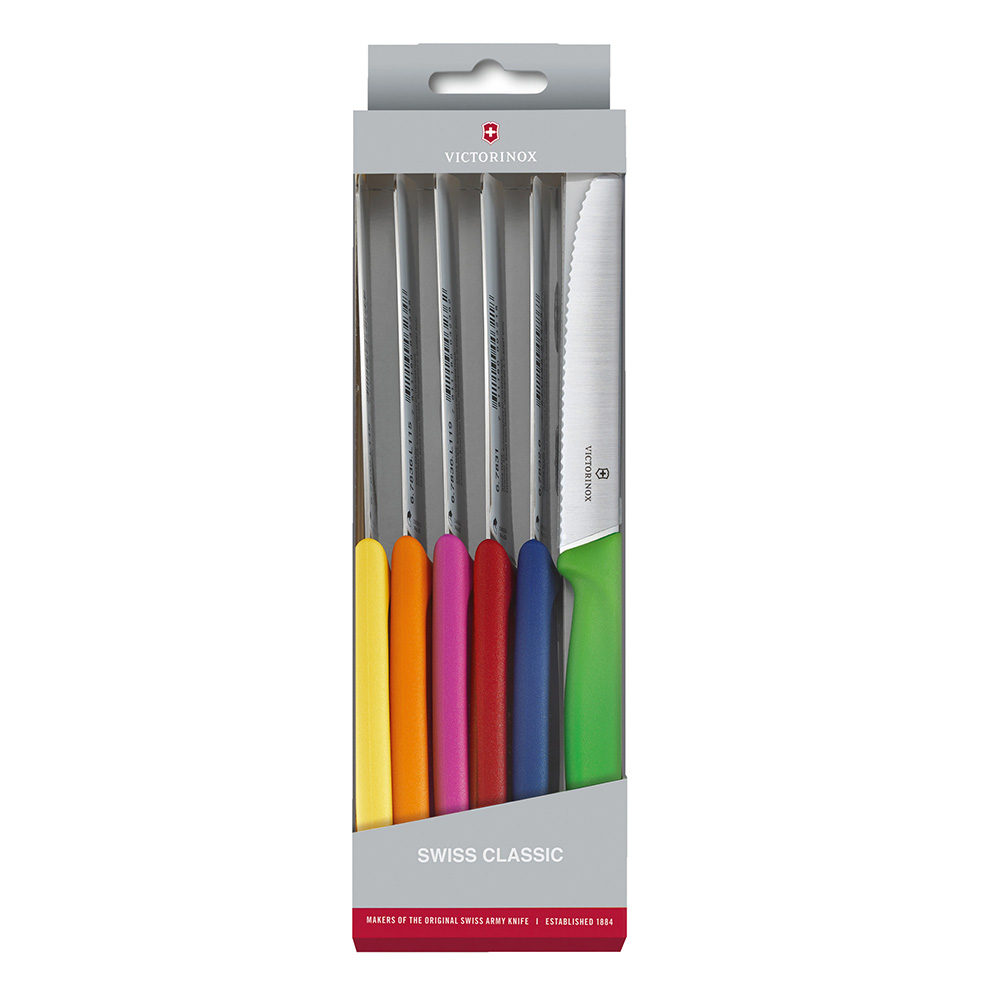 Set Cuchillos Tomate Swiss Classic. Hoja 10cm.