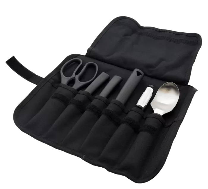 set de utensilios de cocina con estuche