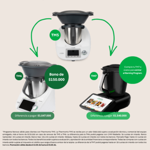 Plan Renove Thermomix®: Entrega tu TM5 y renuévala por la TM6 o TM7